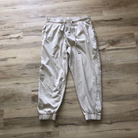 Zara Beige Jogger Pants - Picture 1 of 5